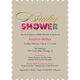 Tan Floral Bridal Shower Invitations Image 3 of 6